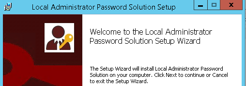 Sichere Lokale Admin Kennwörter mit LAPS (Local Administrator Password Solution)