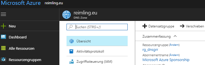 Einrichtung und Konfiguration von #Azure DNS