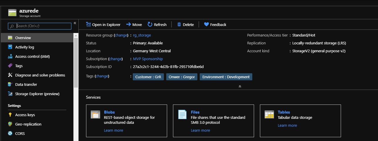 Microsoft Azure Deutschland Global  verfügbar