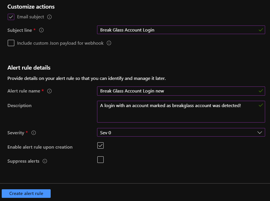 Howto setup and monitor Break Glass Accounts in your Tenant