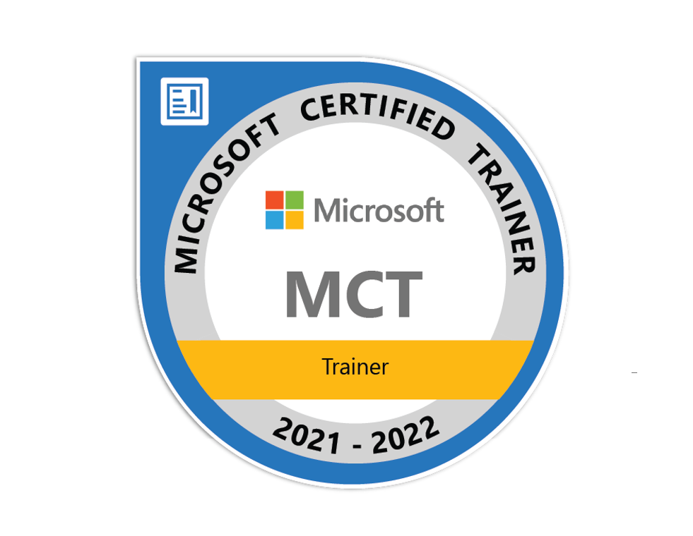 Microsoft Certified Trainer MCT for 2021-2022